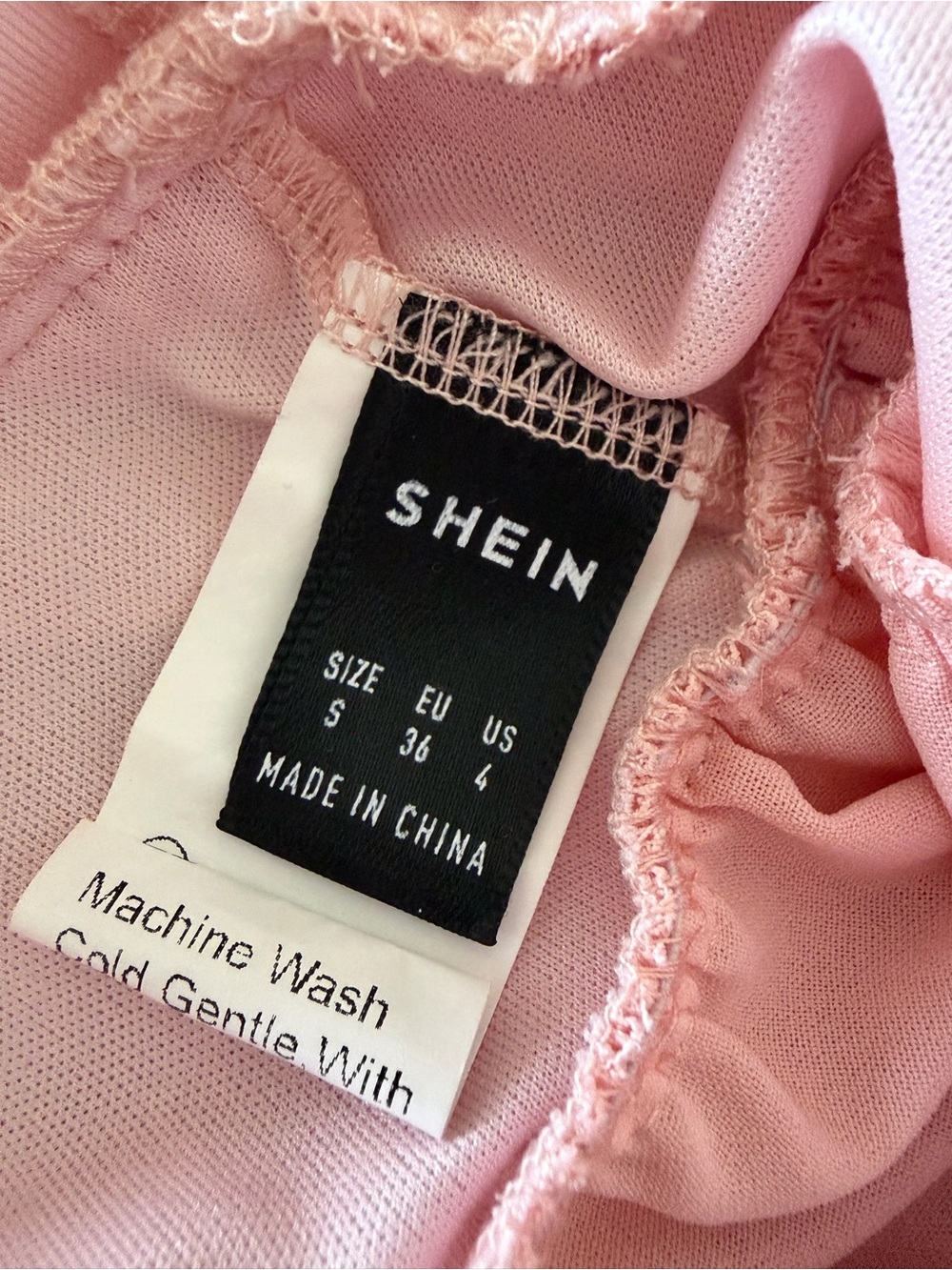 SHEIN Soft Pink Tiered Ruffle Mini Top - Picture 3 of 3